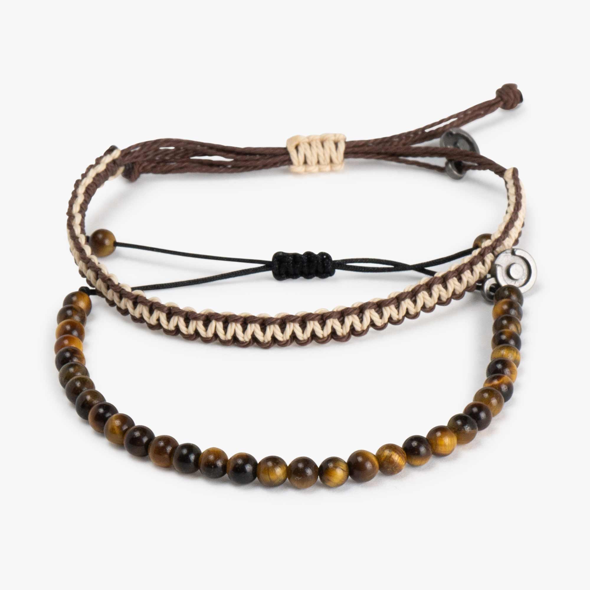 Tijgeroog & Godfather Cobra armbanden Set