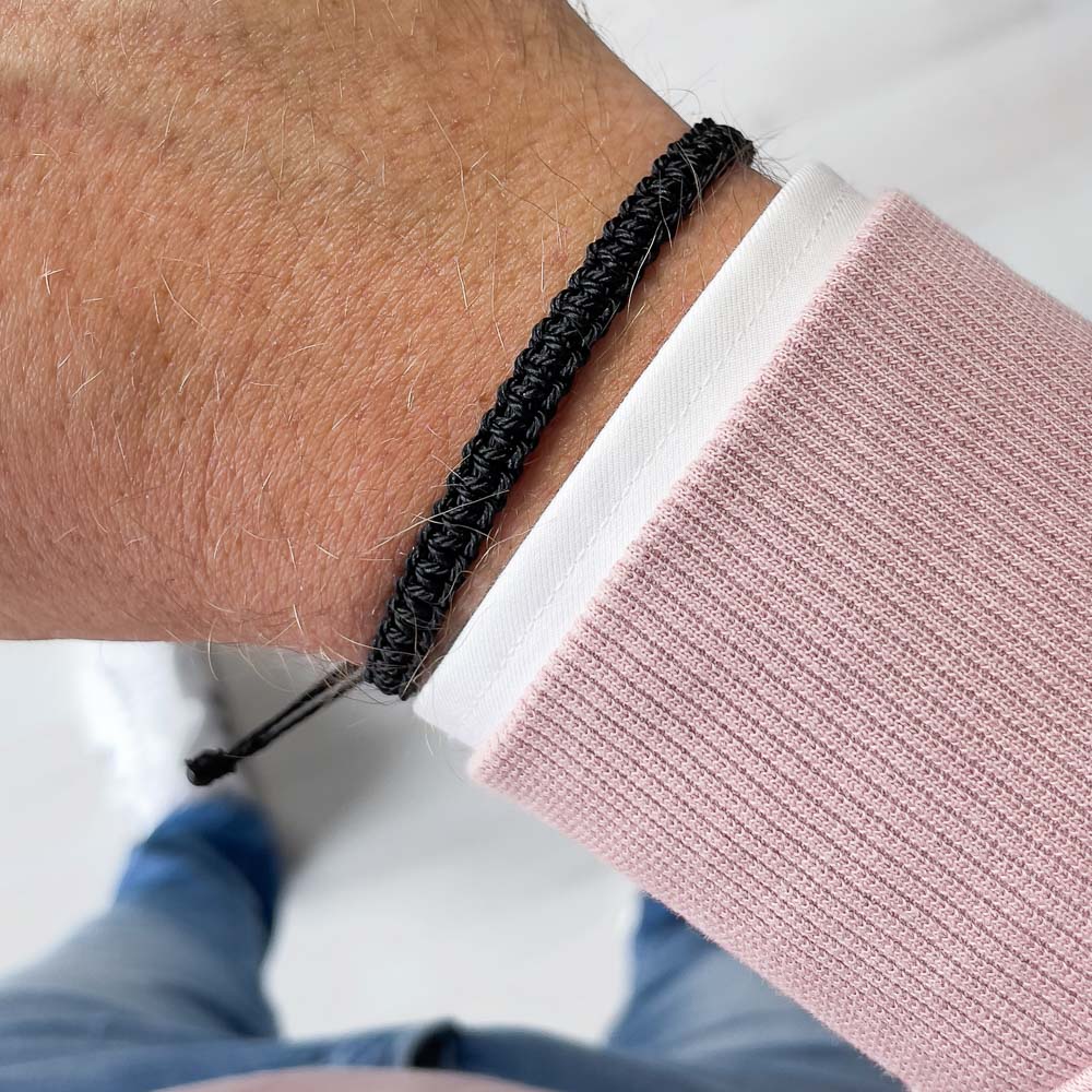 black cobra bracelet for men