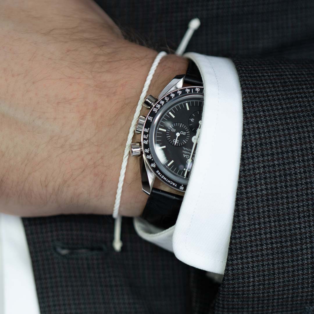 white mens bracelet