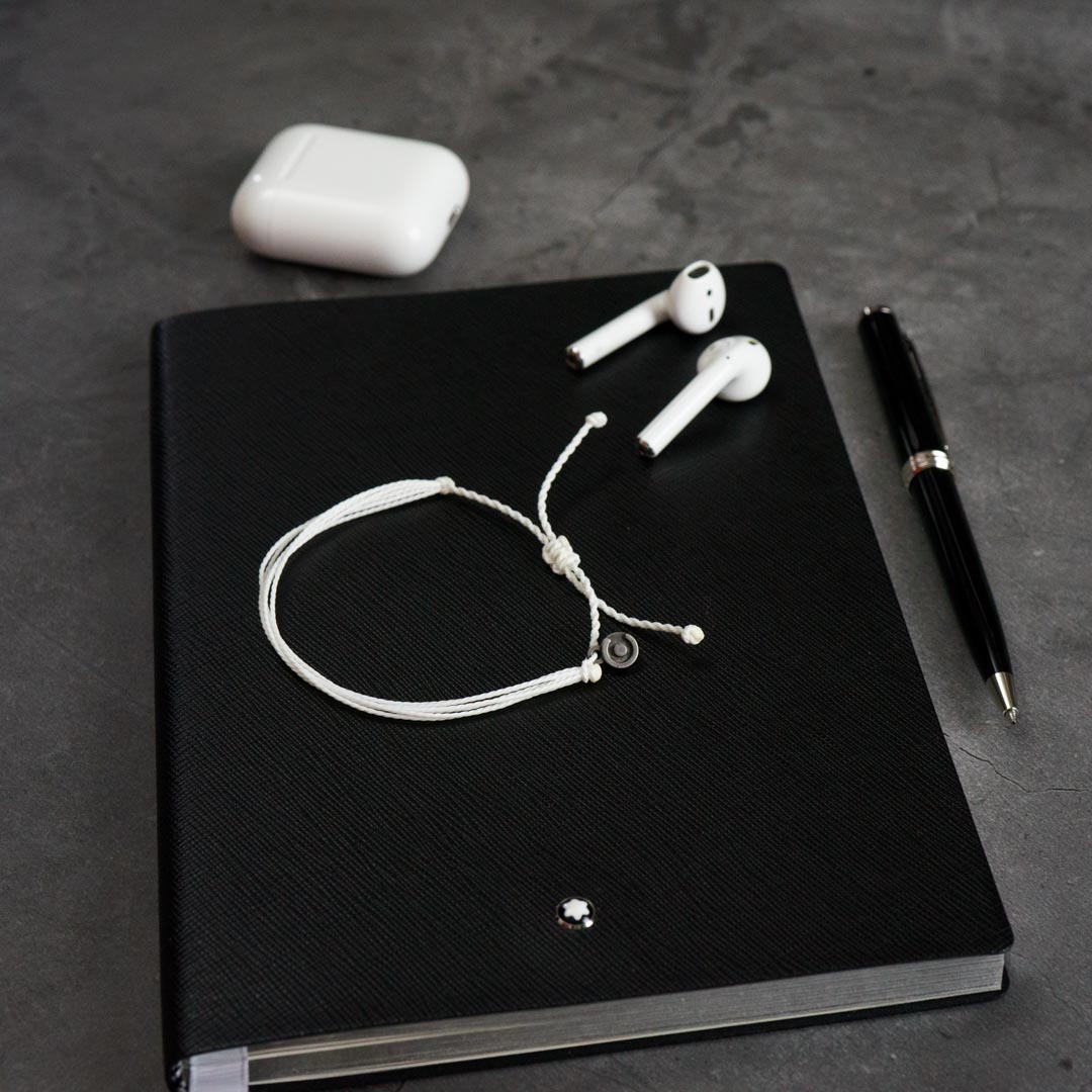 white string bracelet