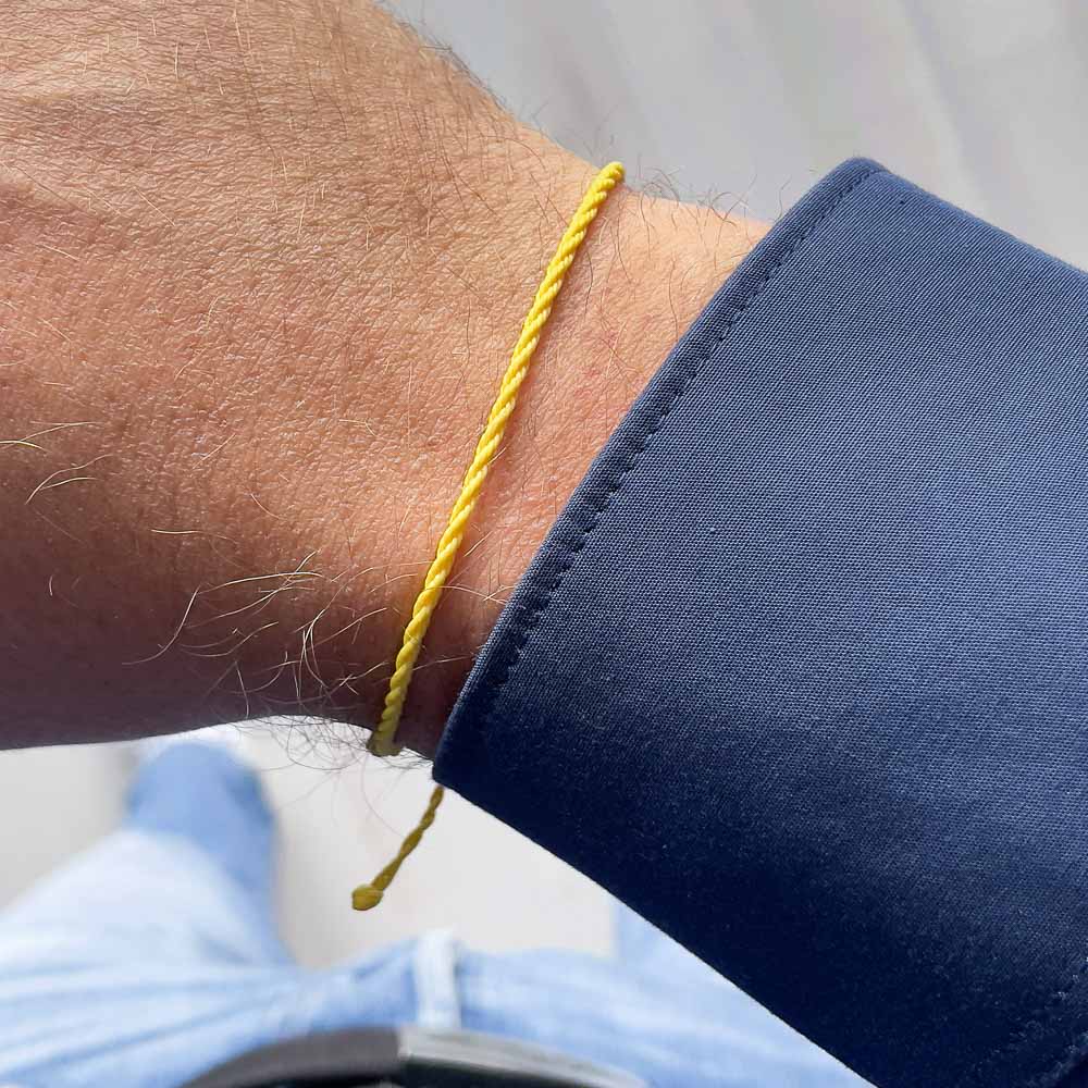 Gele Twisted armband