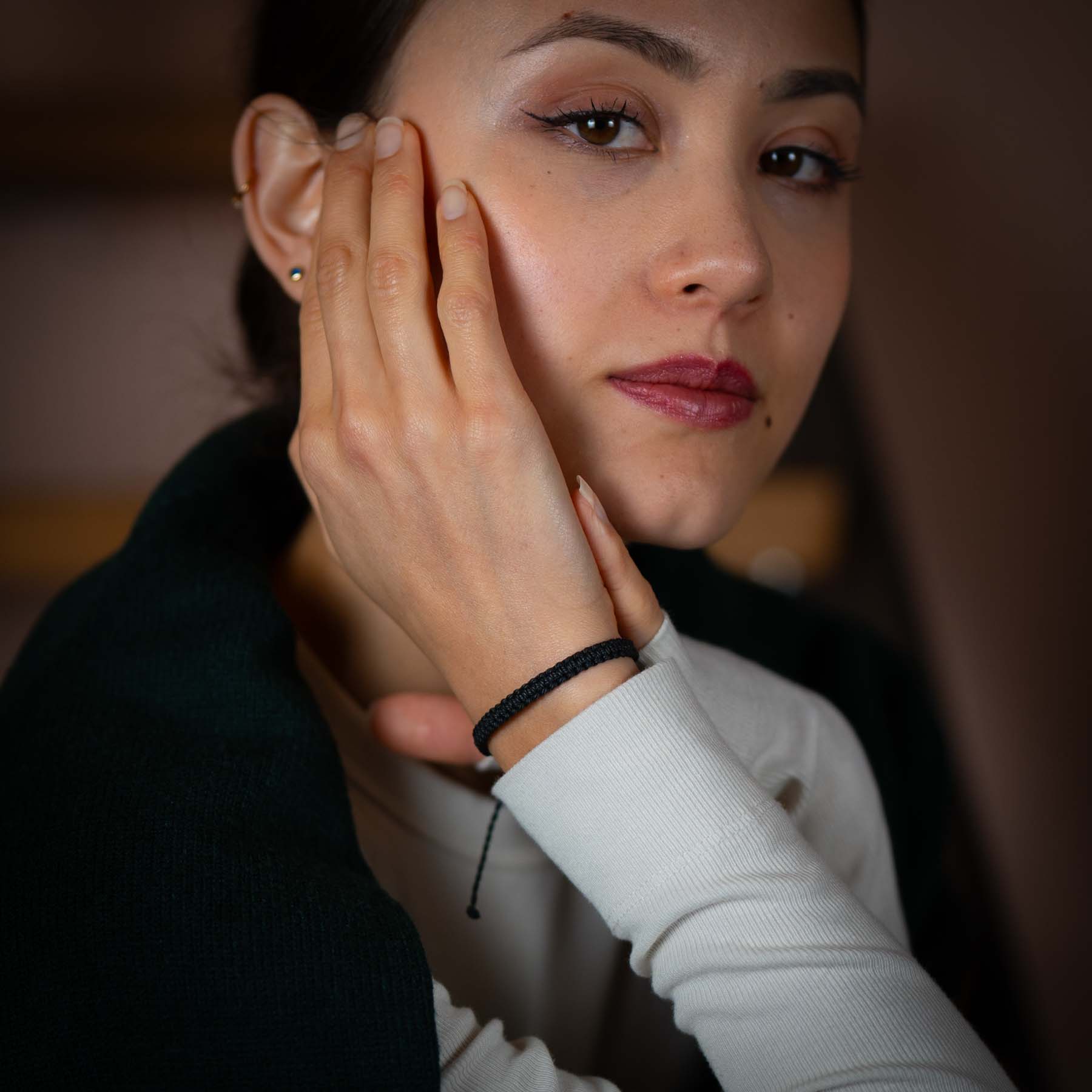 Schwarzes Cobra Armband