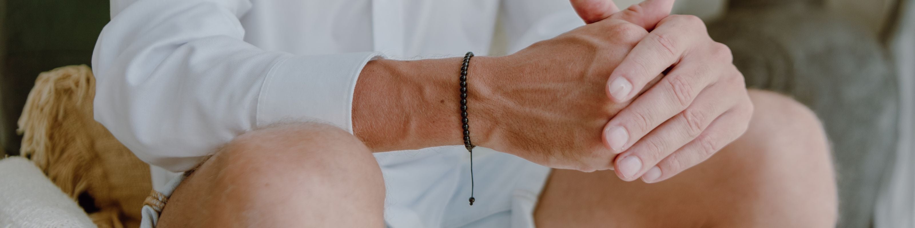 Black Lava stone Bracelet for Shani & Root chakra | Kalyanastrogems