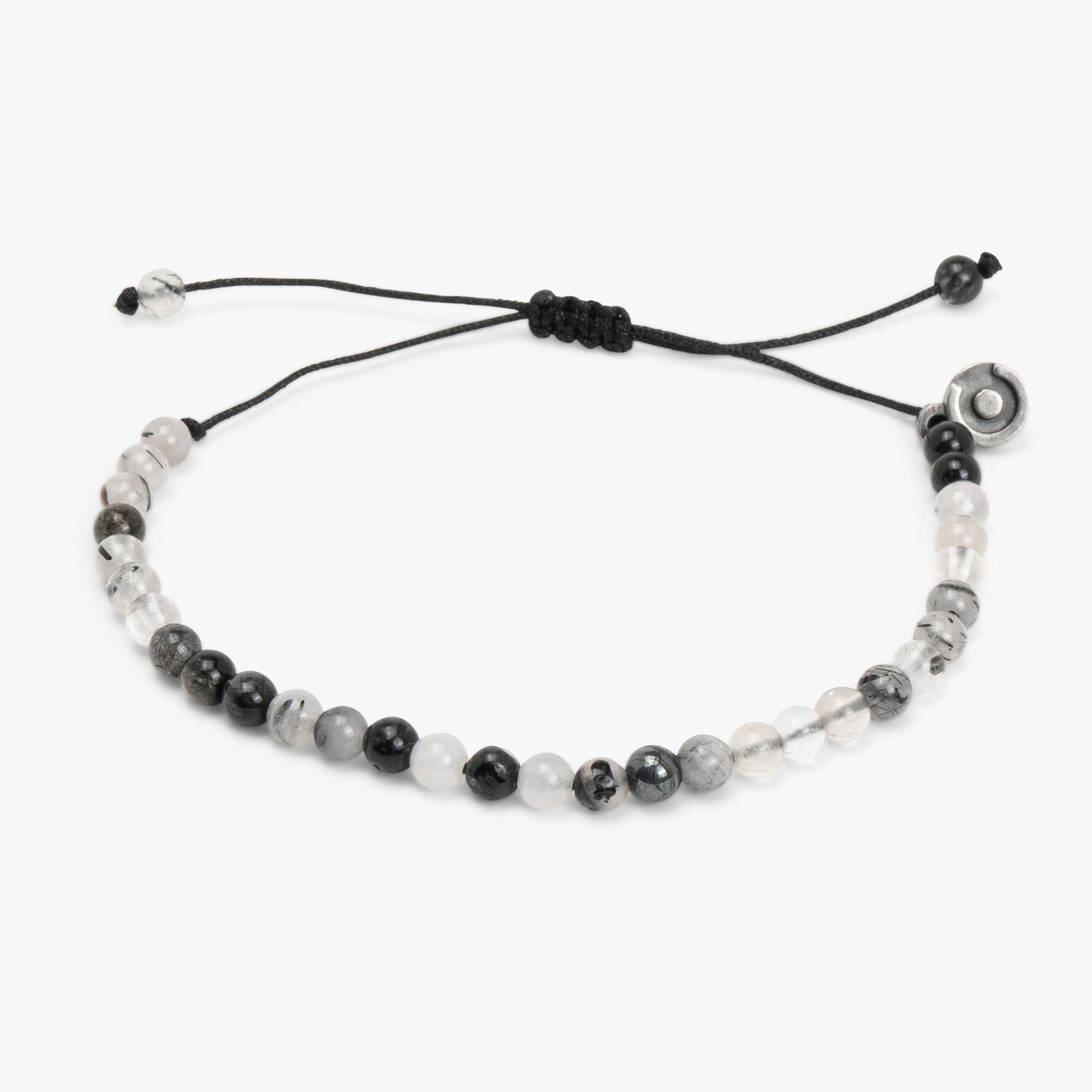 Black Rutilated Gemstone Bracelet