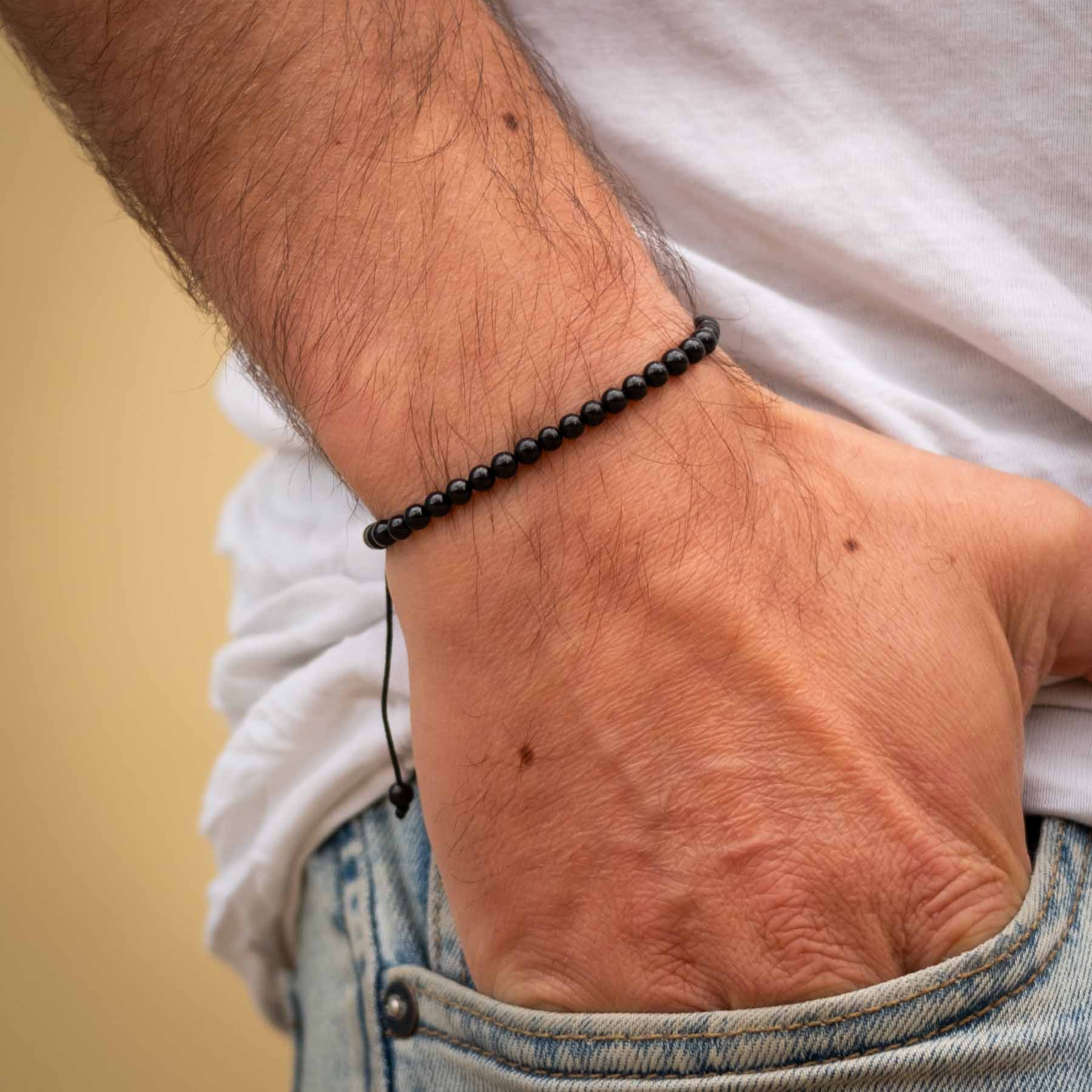 Zwarte Toermalijn armband