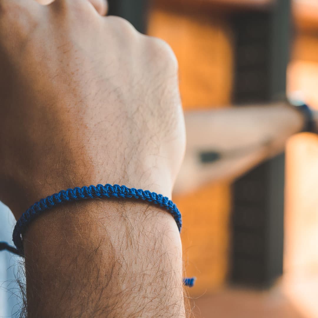 blue bracelet