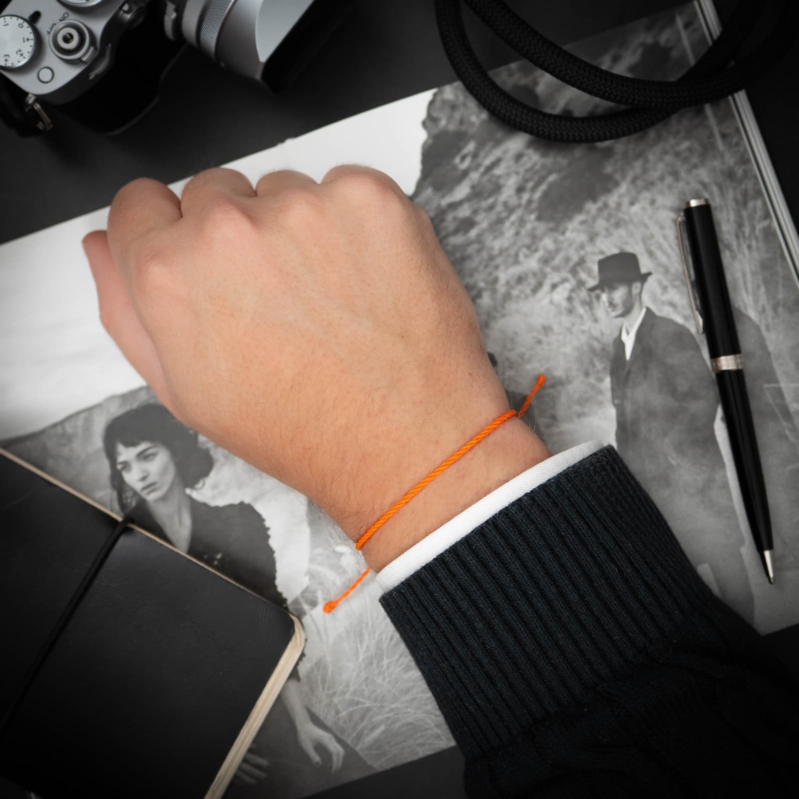 Twisted Orange Bracelet