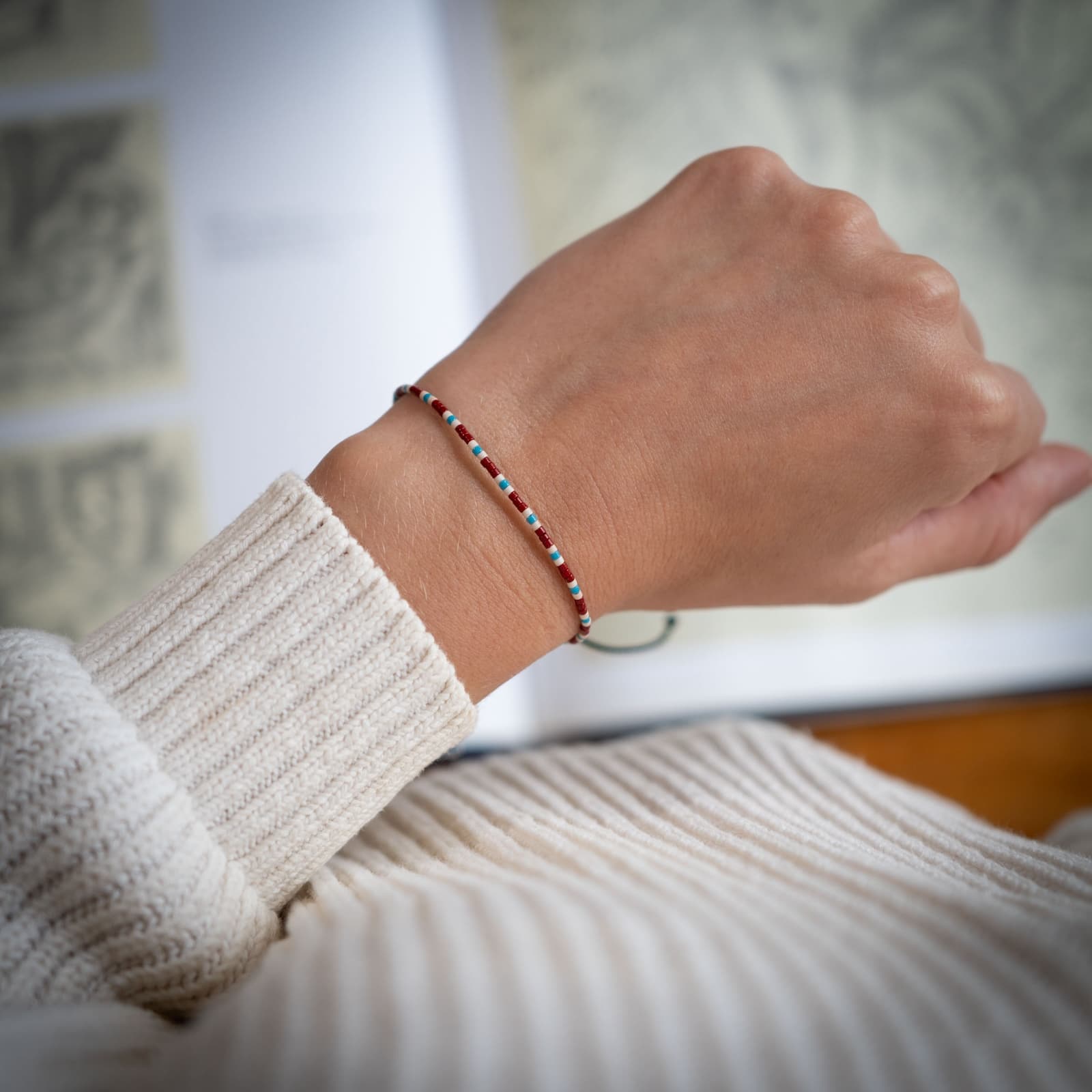 Midsummer Night Dark Beaded Bracelet