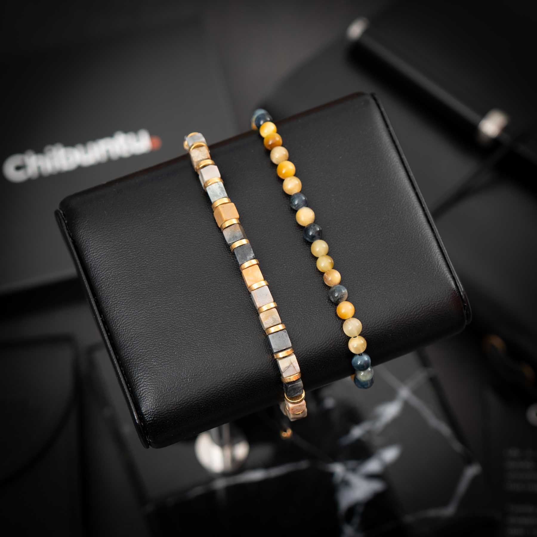 Grijze Picasso Jasper & Droom Tijgeroog Duo Pack