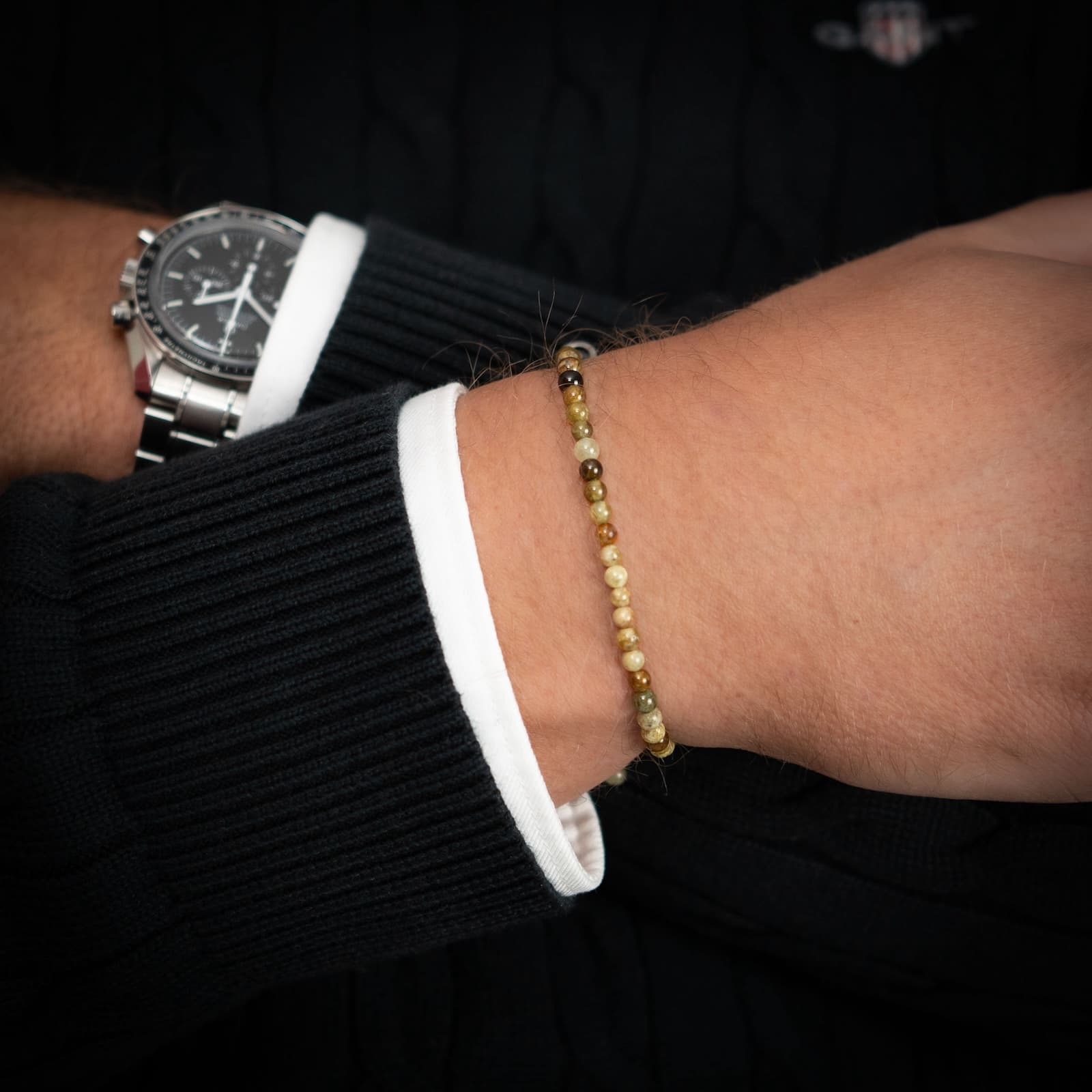 green garnet stone bracelet