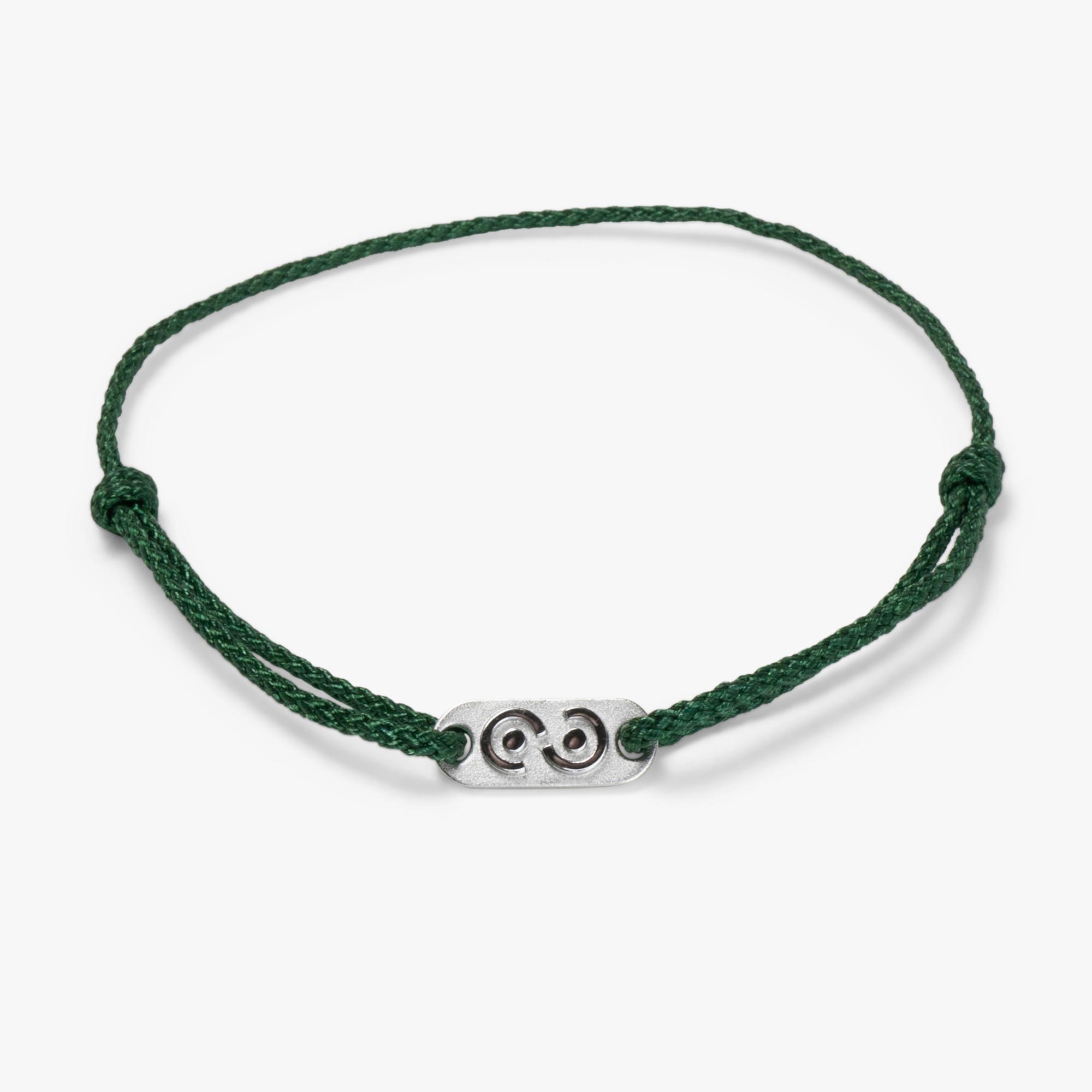 Green Tag bracelet 925S Silver