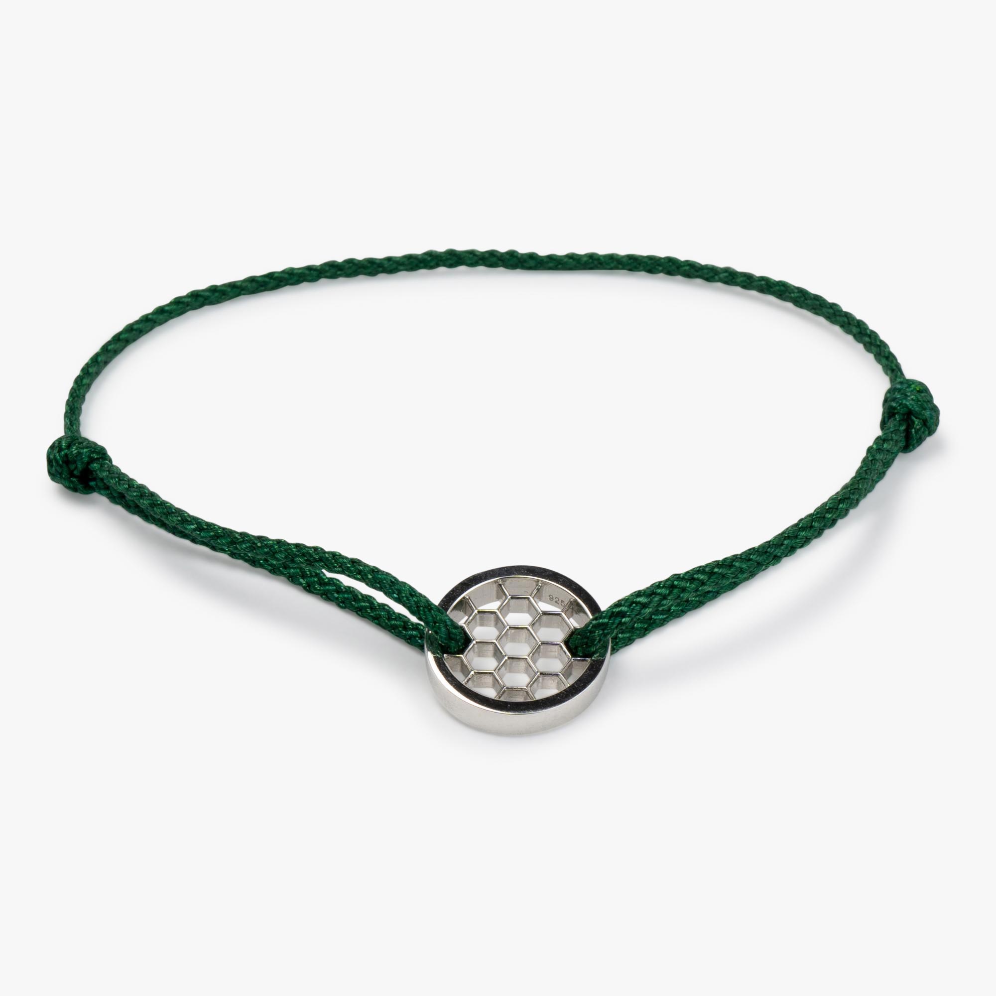 Grünes Golf Ring Armband 925 Sterling Silber