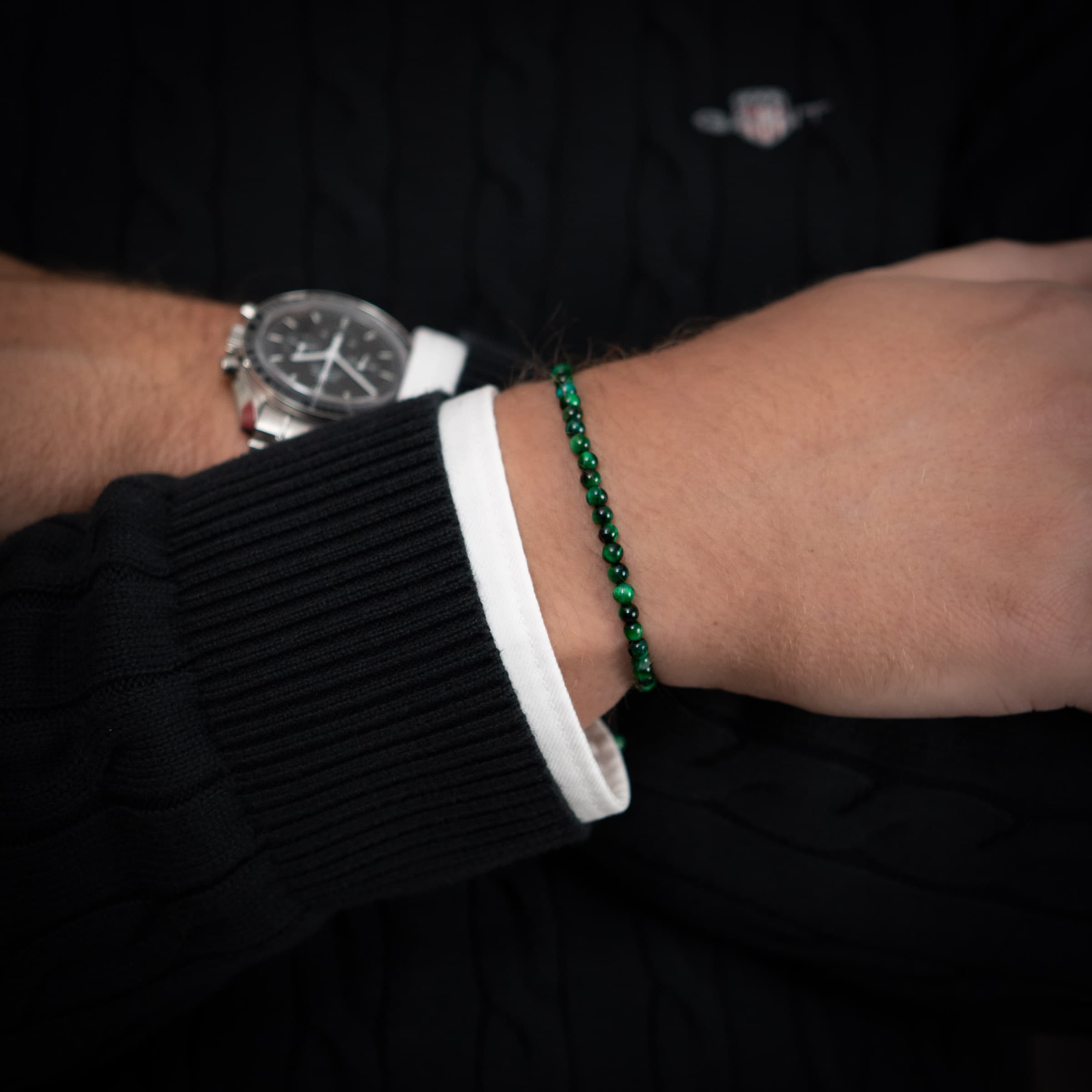 Green Tiger Gemstone Bracelet