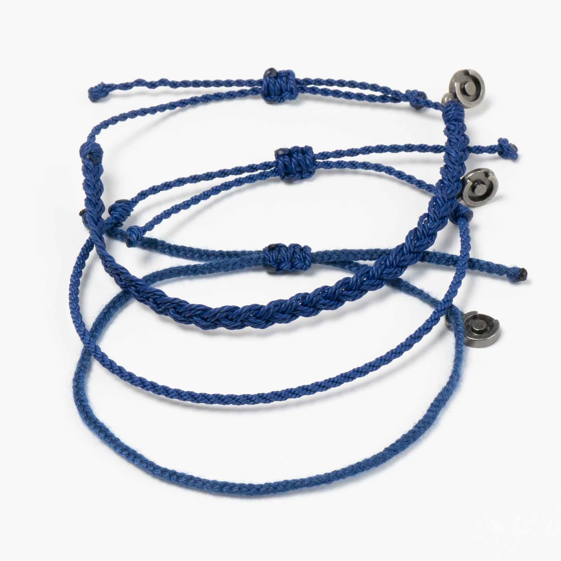 Marine Blauwe armbanden Set