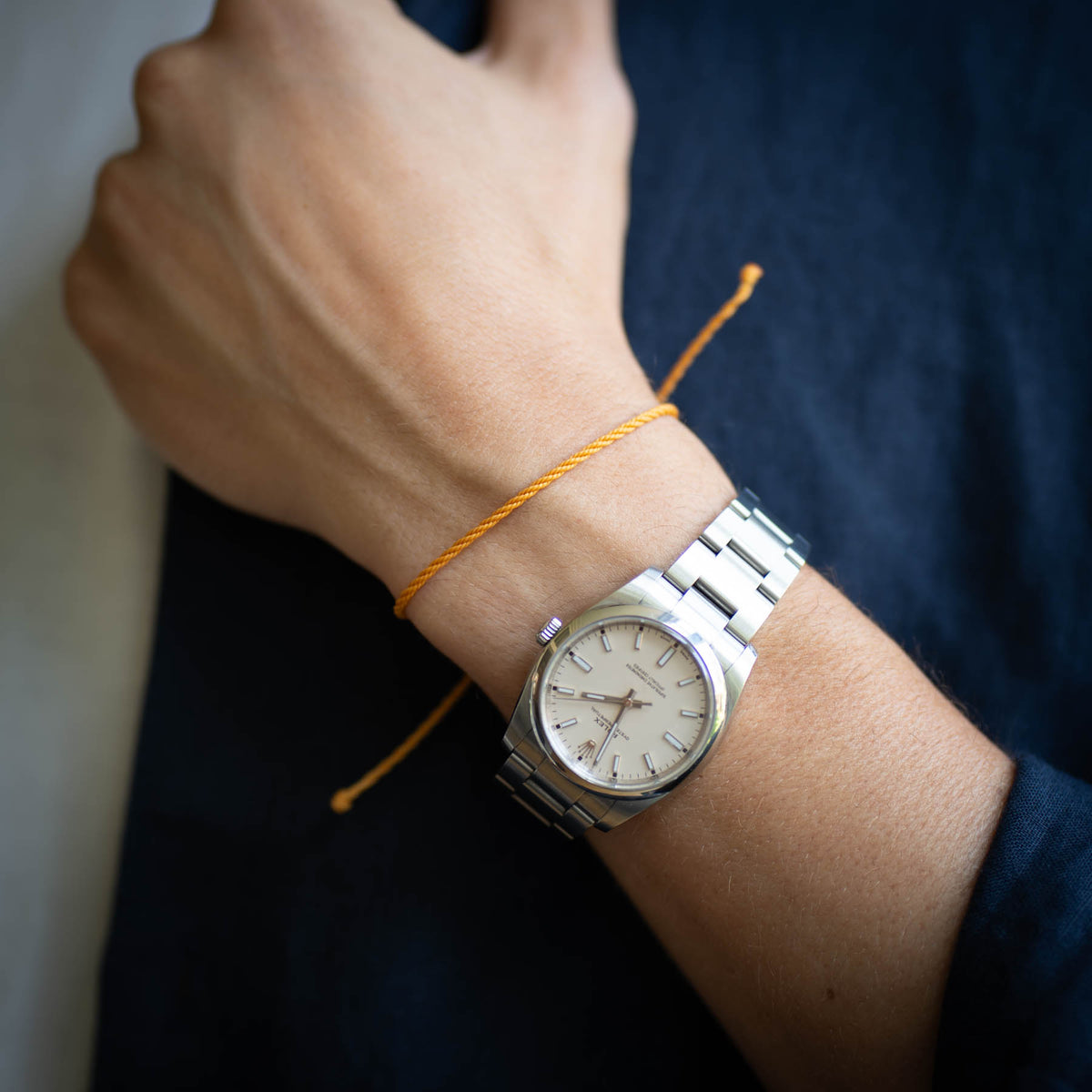Rusty Orange Twisted bracelet