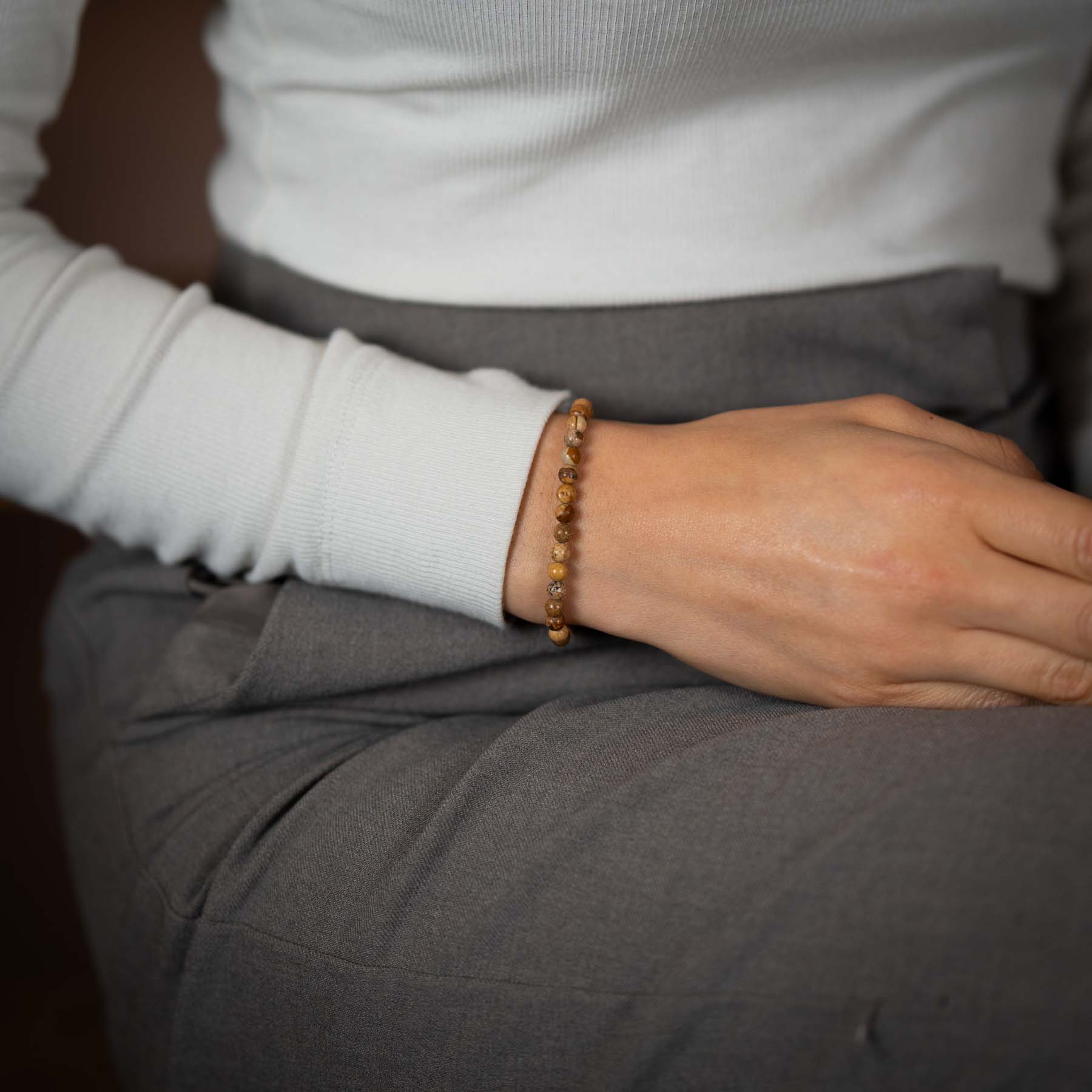 Picture Stone Gemstone Bracelet