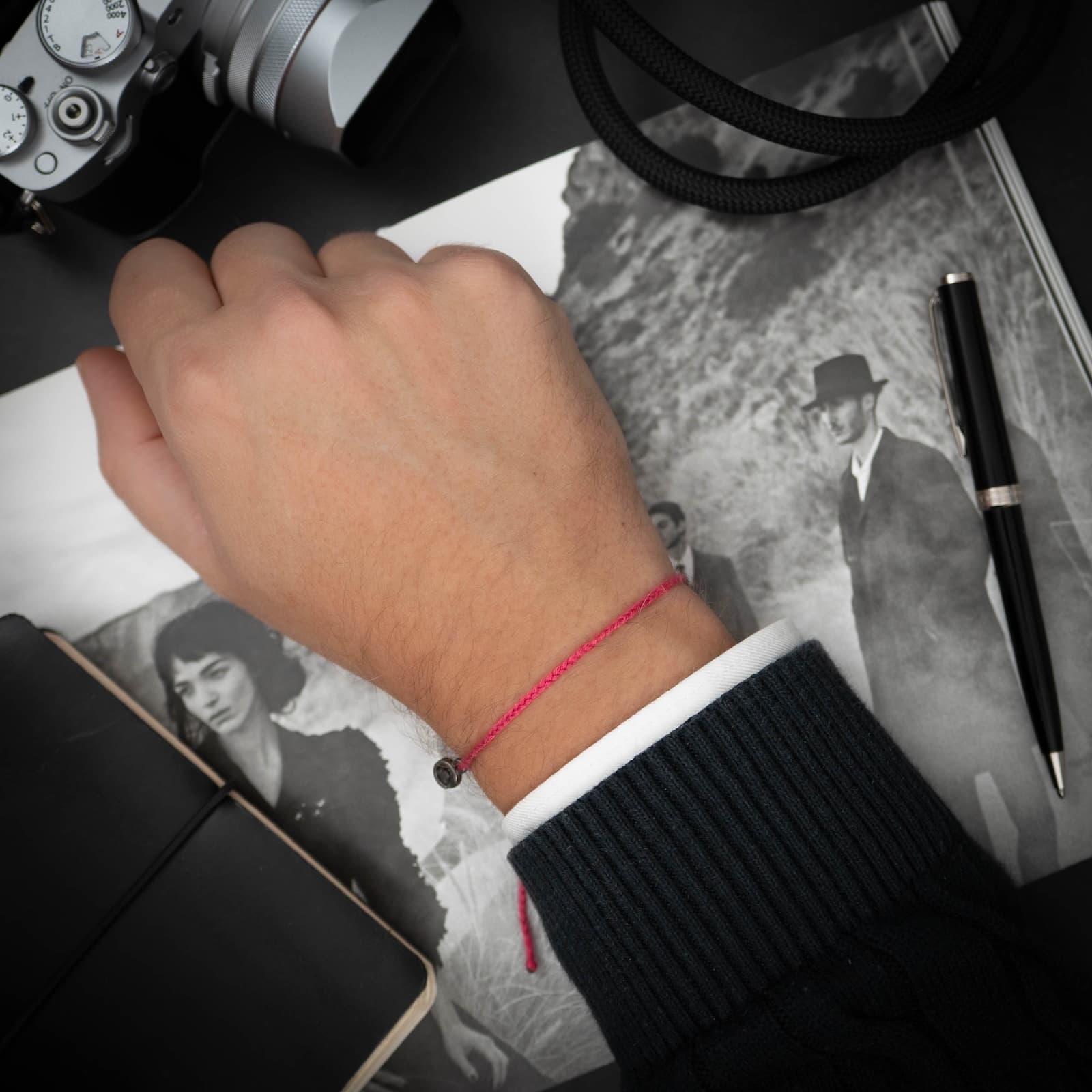 Donker Roze Original armband