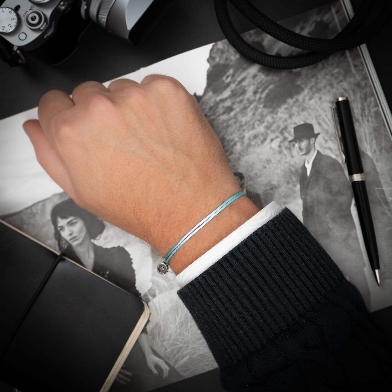 Sky Blue Satin bracelet