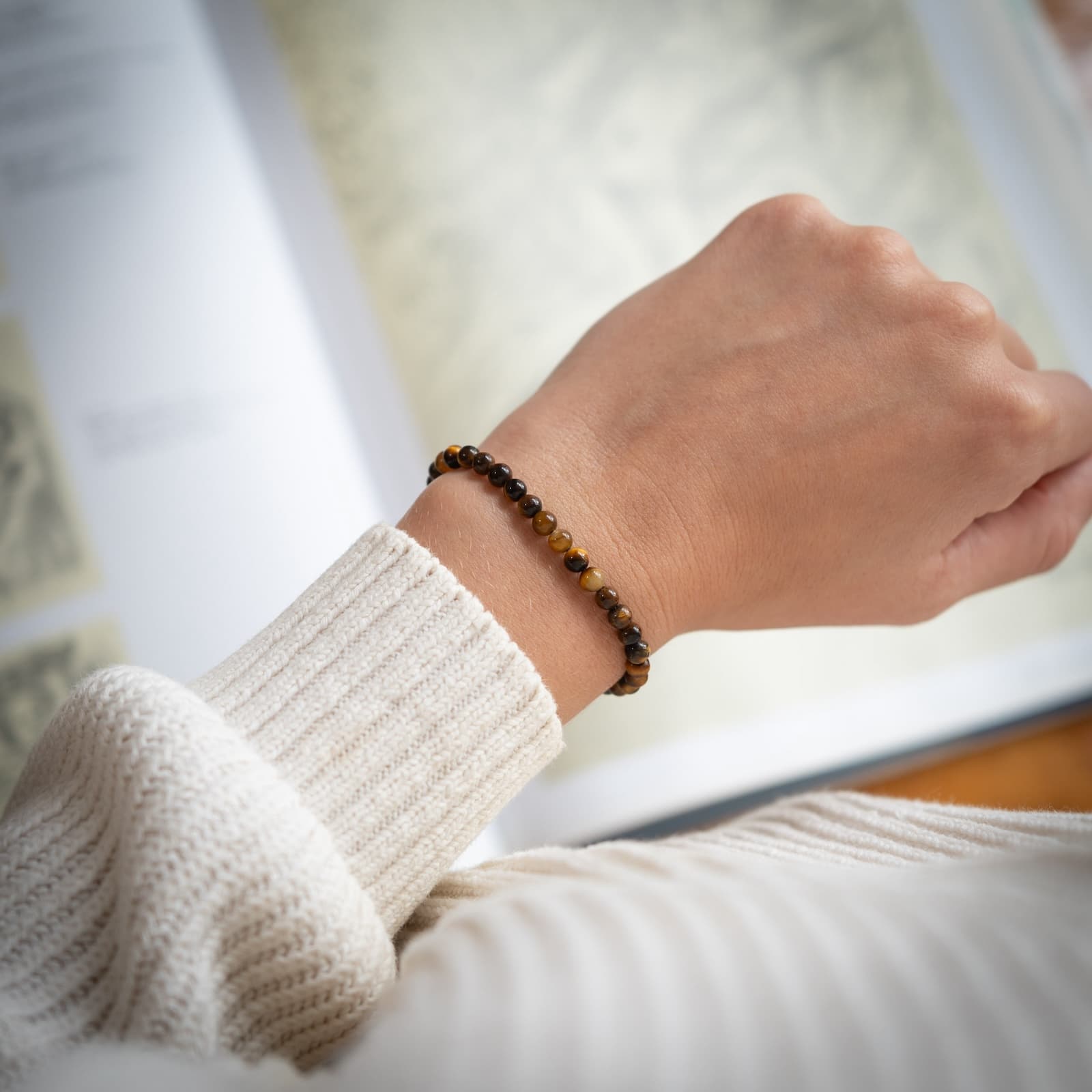 Tijgeroog armband