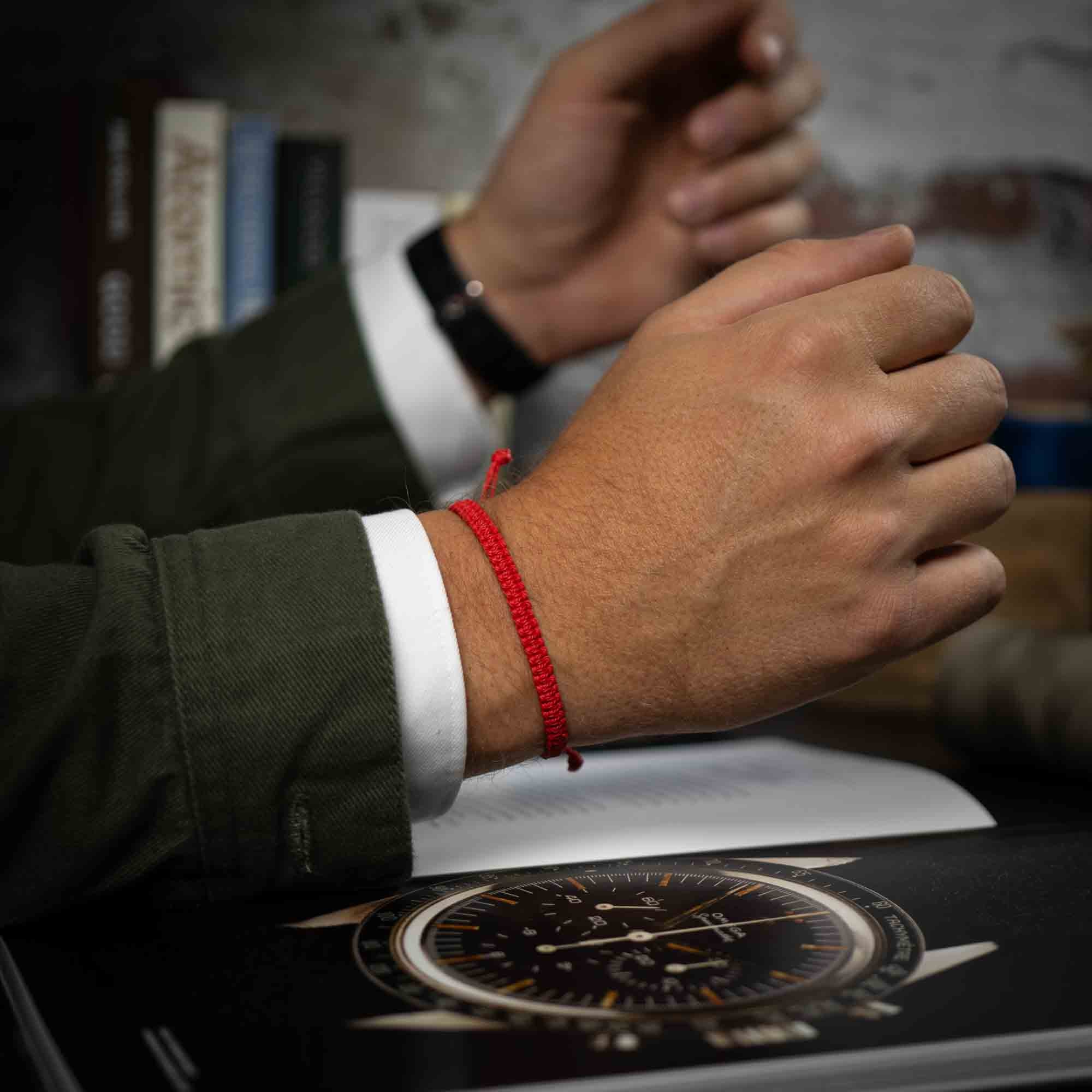 red bracelet