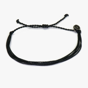 Bold Black String Bracelet By Chibuntu®