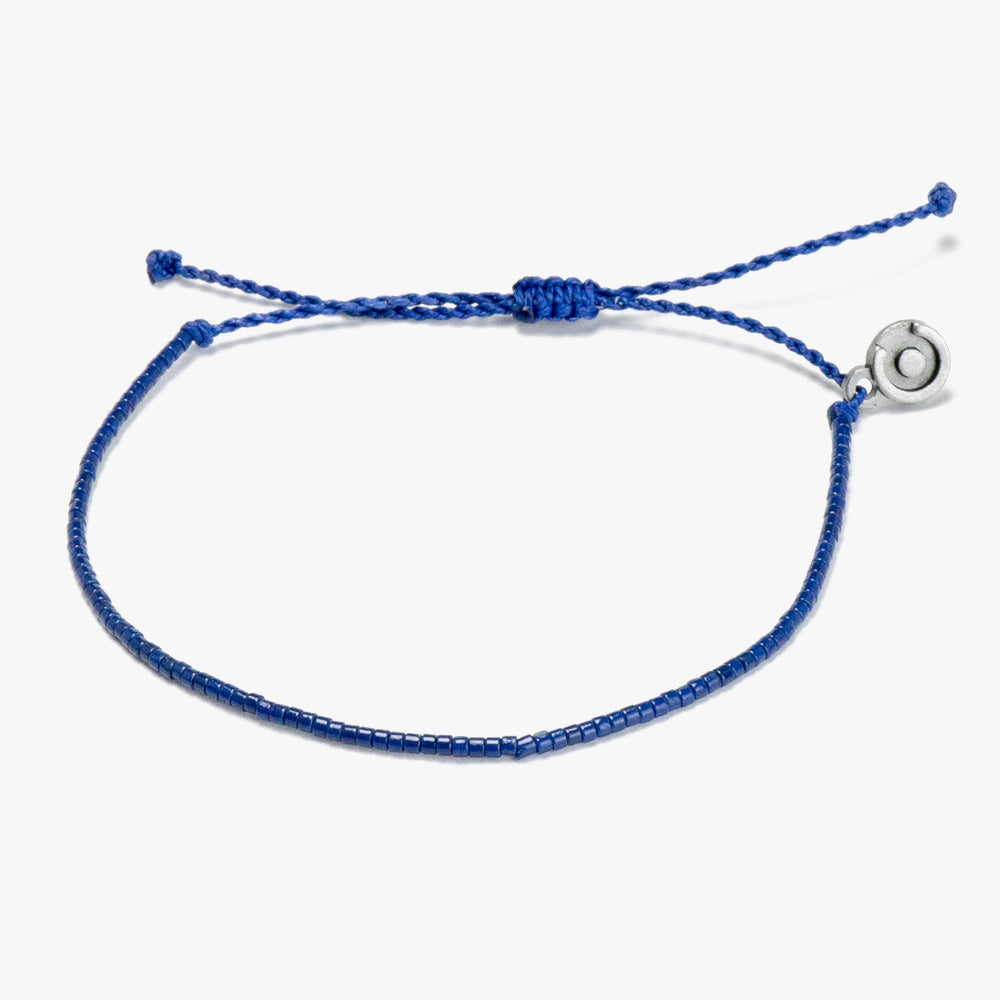 Navy Blue Beaded Bracelet