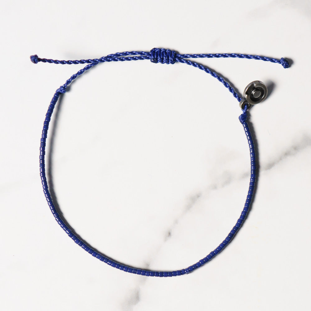 Marineblaues Perlen Armband