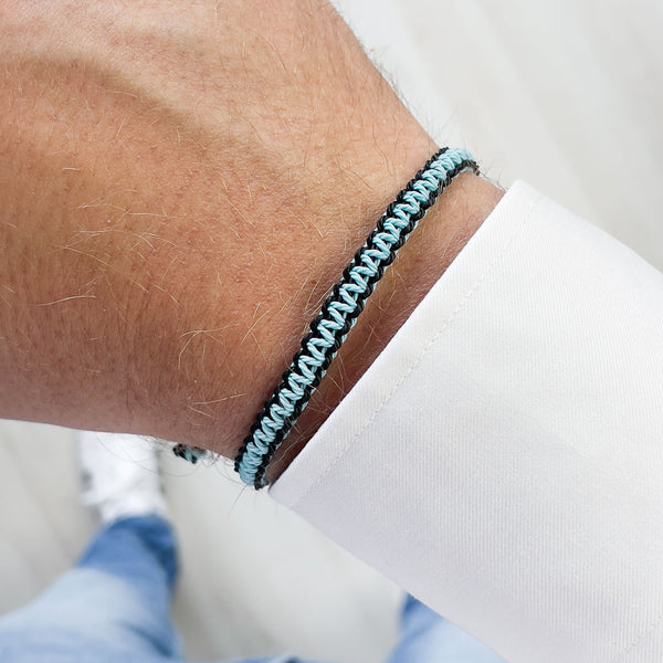 Light Blue James Bond Style Bracelet for Men - Chibuntu® official shop