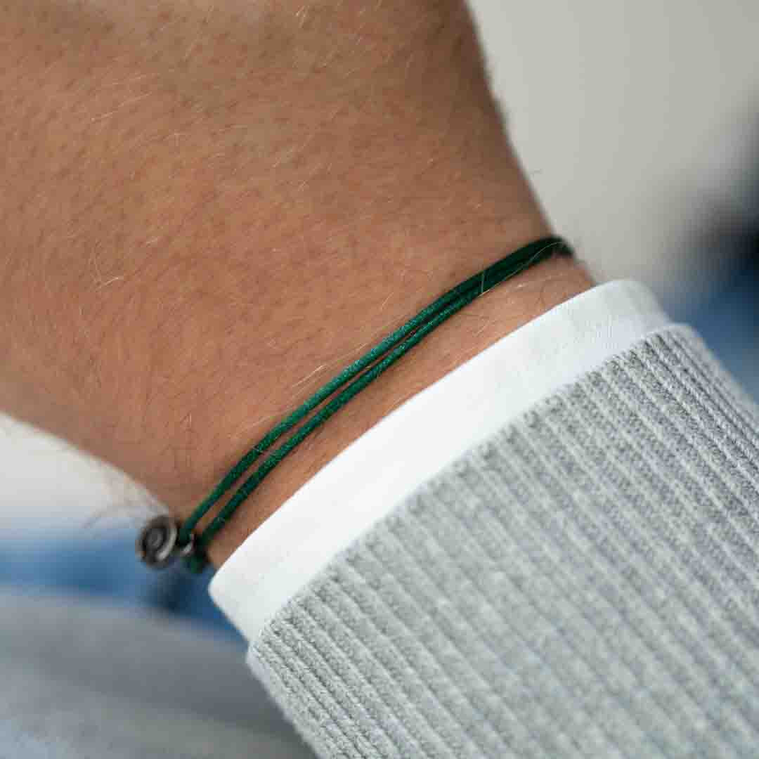 Military Green Satin bracelet