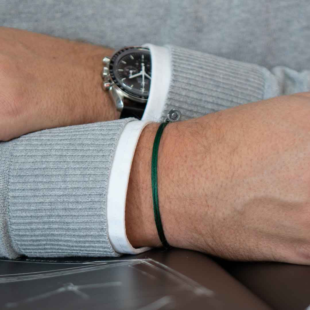 Leger Groene Satijnen armband