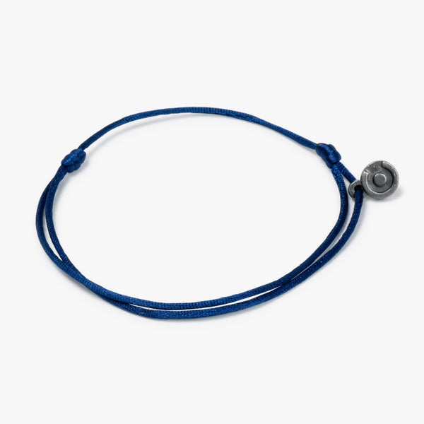 Bracelet Twisted Navy Blue Plastic Cord Silver Tone Magnetic Closure C165-9  | eBay