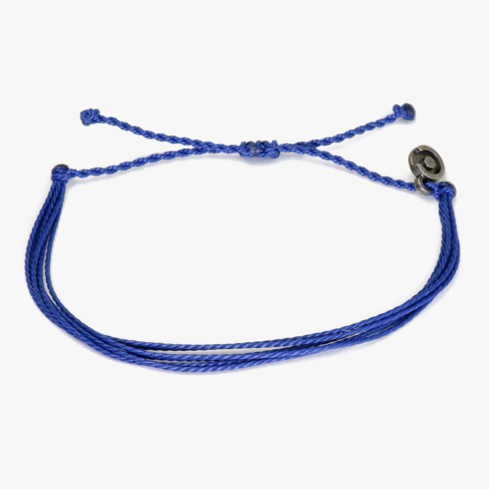 Marineblaues String Armband