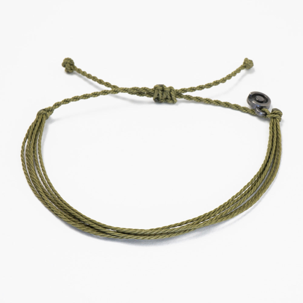 Olivgrünes String Armband