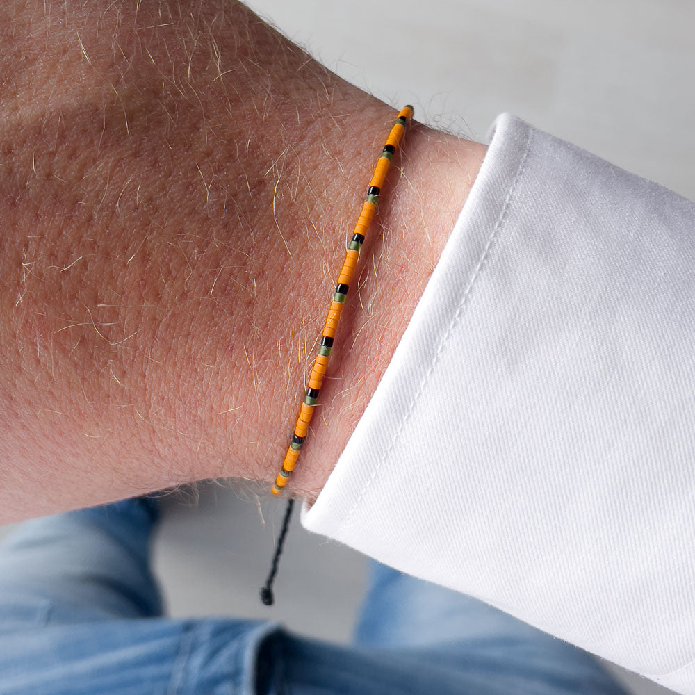 beaded-orange-bracelet