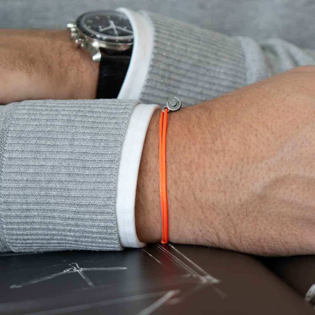 Oranje Satijnen armband