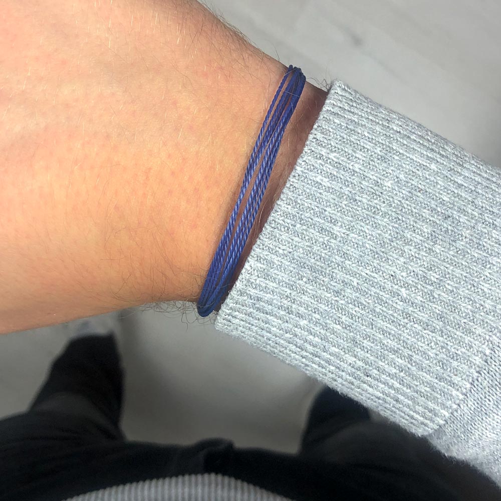 Koninklijke Blauwe String armband