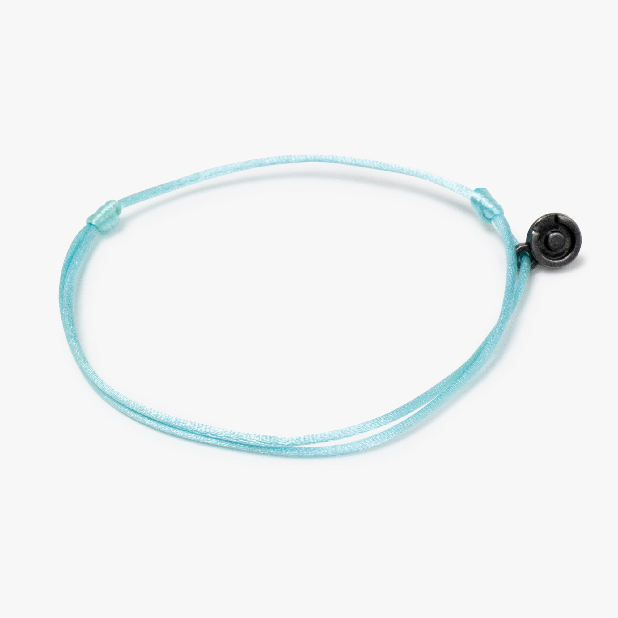 Lucht Blauwe Satijnen armband