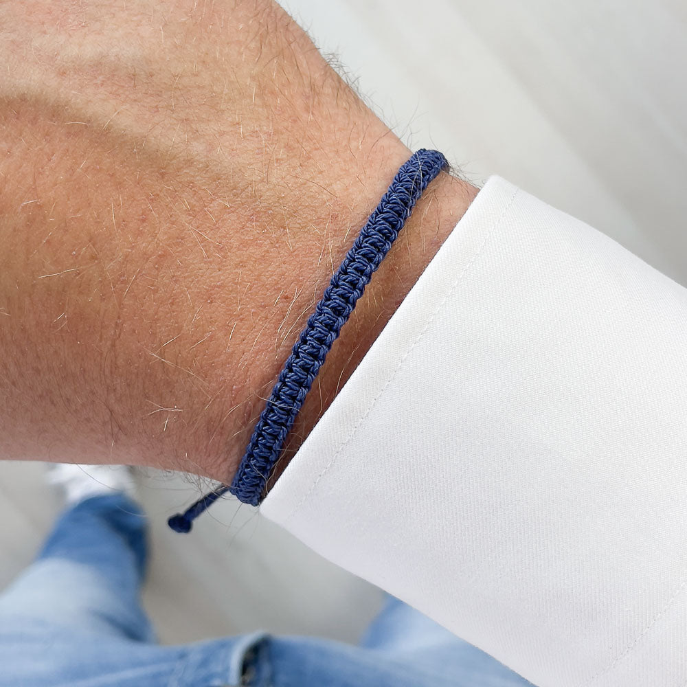 Navy Blue Cobra Bracelet